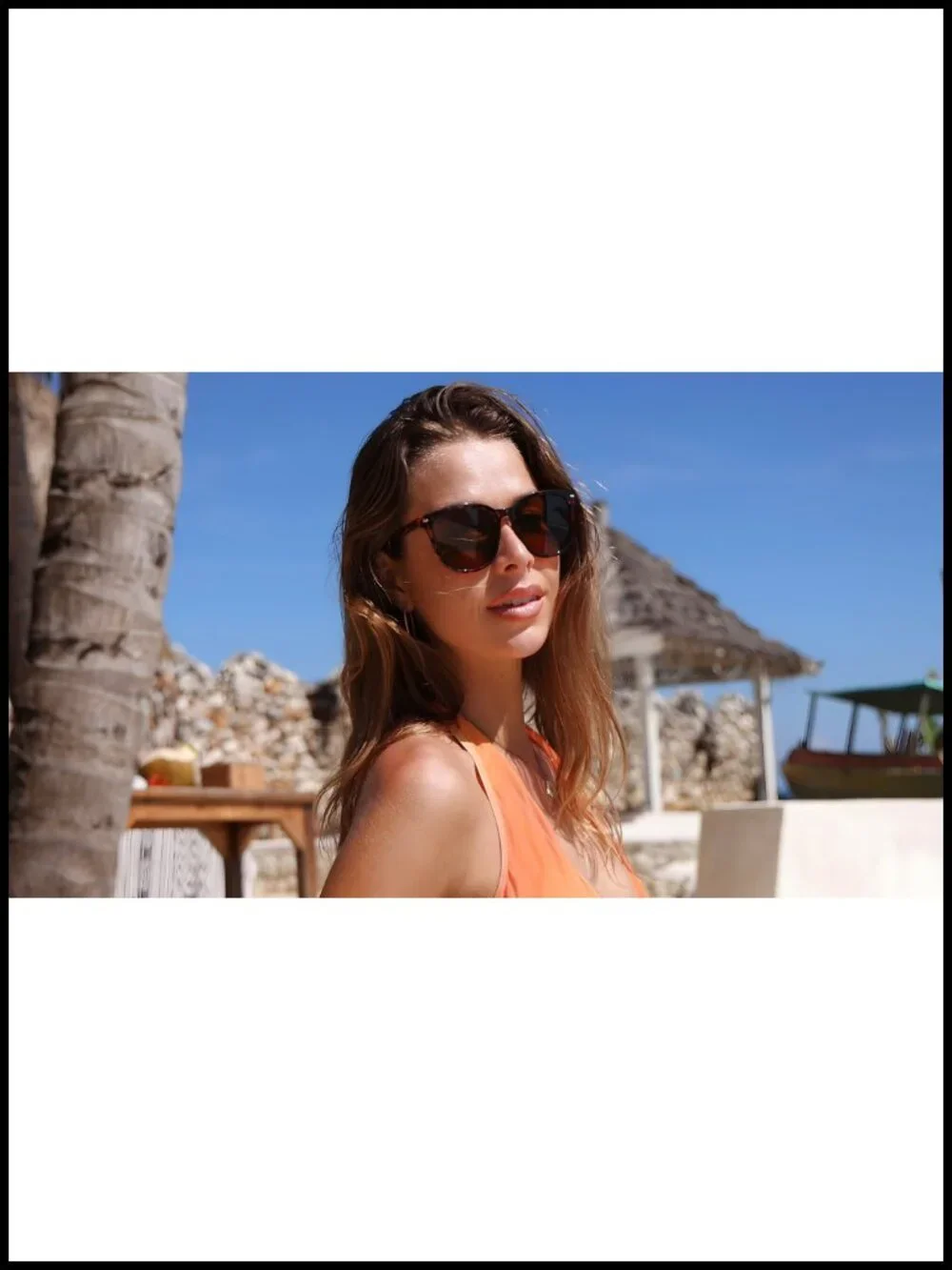 Retro Big Frame Polarized Sunglasses for Women Men UV400 Protection Vintage